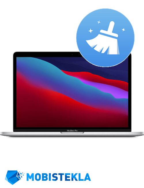 APPLE MacBook Pro 13 M1 A2338 - Čiščenje naprave