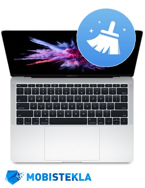 APPLE MacBook Pro 13.3 A1708 - Čiščenje naprave