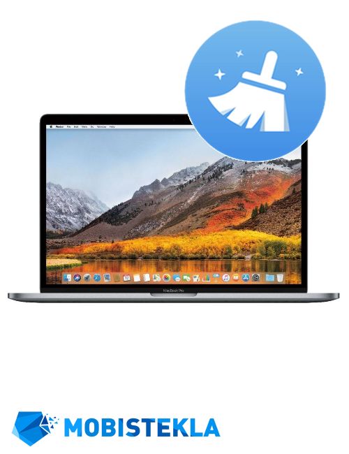 APPLE MacBook Pro 15 Retina A1990 - Čiščenje naprave