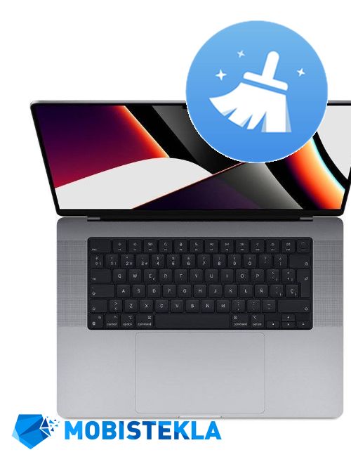 APPLE MacBook Pro M1 16 2021 A2485 - Čiščenje naprave