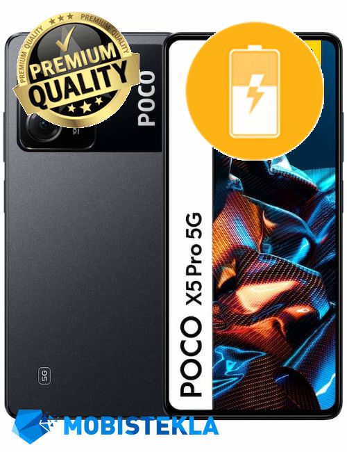 XIAOMI Poco X5 Pro - Menjava baterije - Premium