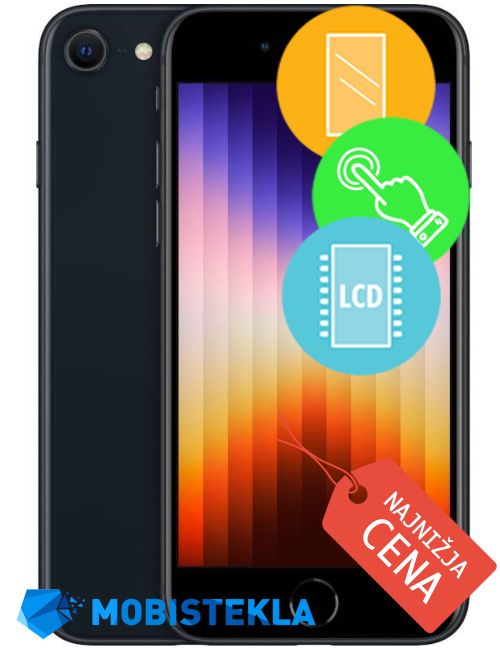 APPLE iPhone SE 2022 - Menjava ekrana in stekla - B klasa