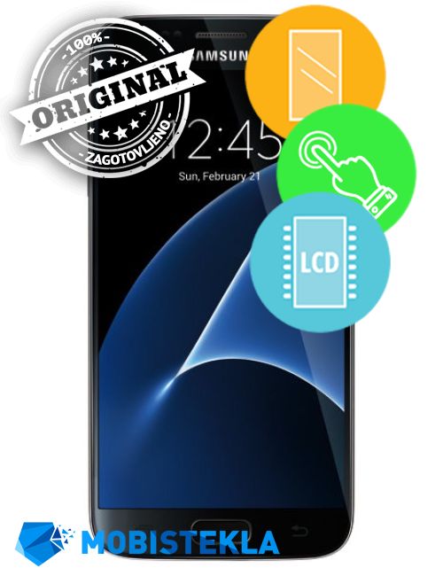 SAMSUNG Galaxy S7 - Menjava ekrana in stekla - Original