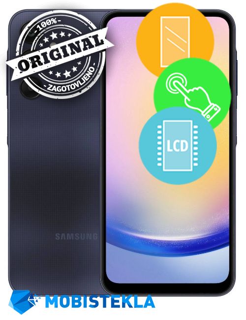 SAMSUNG Galaxy A25 5G - Menjava ekrana in stekla - Original
