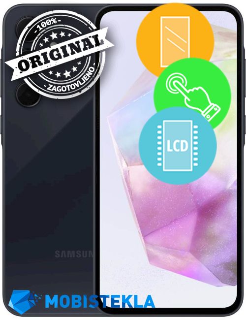 SAMSUNG Galaxy A35 5G - Menjava ekrana in stekla - Original