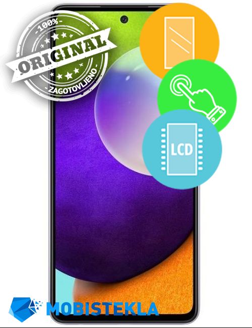 SAMSUNG Galaxy A52 - Menjava ekrana in stekla - Original