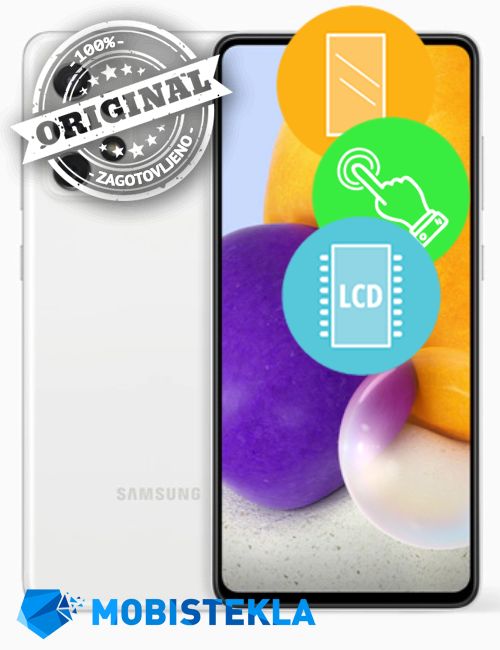 SAMSUNG Galaxy A72 - Menjava ekrana in stekla - Original