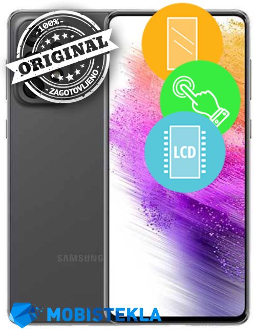 SAMSUNG Galaxy A73 - Menjava ekrana in stekla - Original