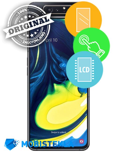 SAMSUNG Galaxy A80 - Menjava ekrana in stekla - Original