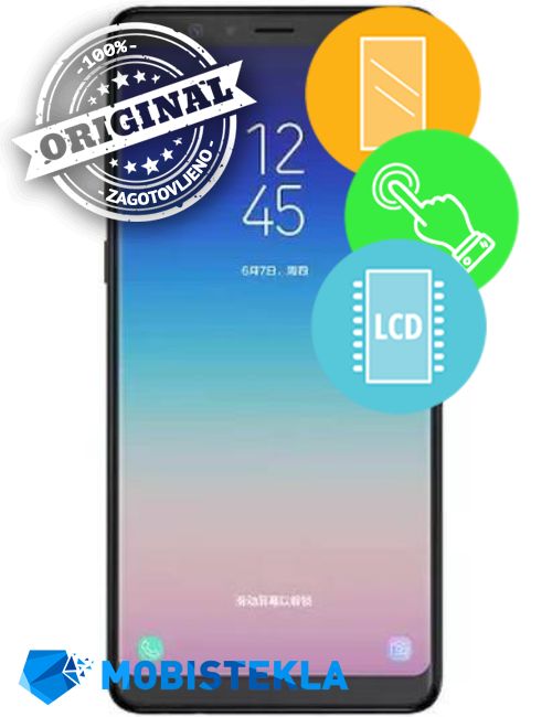 SAMSUNG Galaxy A9 2018 - Menjava ekrana in stekla - Original
