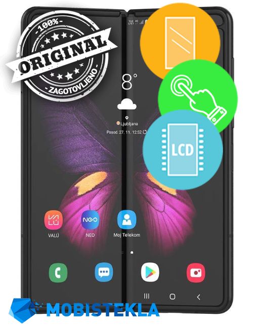 SAMSUNG Galaxy Z Fold - Menjava ekrana in stekla - Original