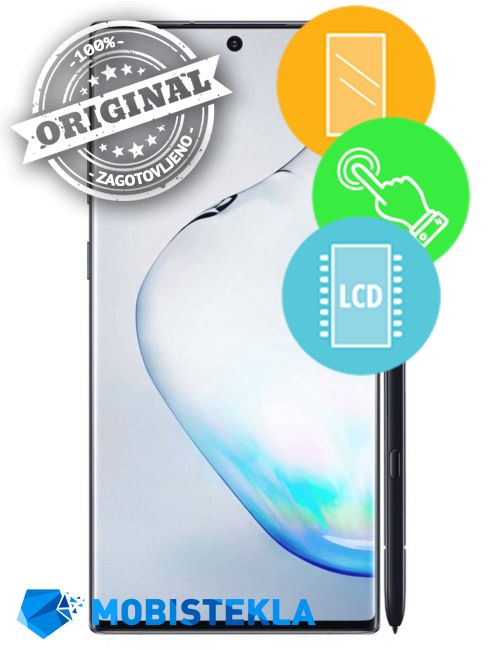 SAMSUNG Galaxy Note 10 - Menjava ekrana in stekla - Original