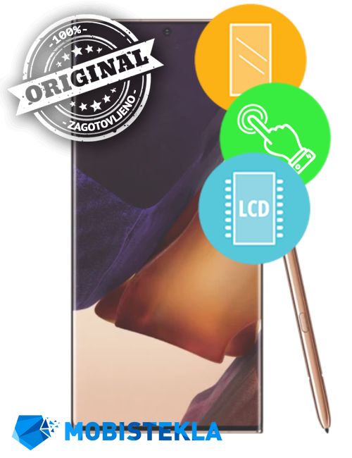 SAMSUNG Galaxy Note 20 Ultra - Menjava ekrana in stekla - Original