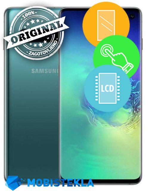 SAMSUNG Galaxy S10 Plus - Menjava ekrana in stekla - Original