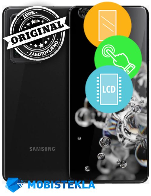 SAMSUNG Galaxy S20 Ultra 5G - Menjava ekrana in stekla - Original