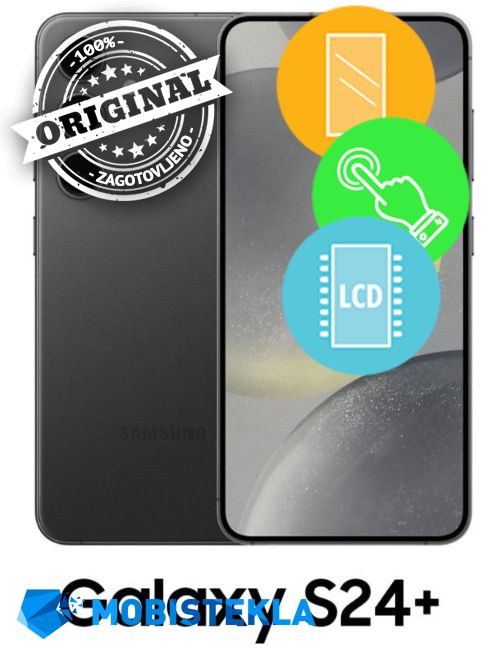 SAMSUNG Galaxy S24 Plus - Menjava ekrana in stekla - Original