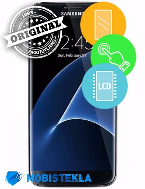 SAMSUNG Galaxy S7 Edge - Menjava ekrana in stekla - Original