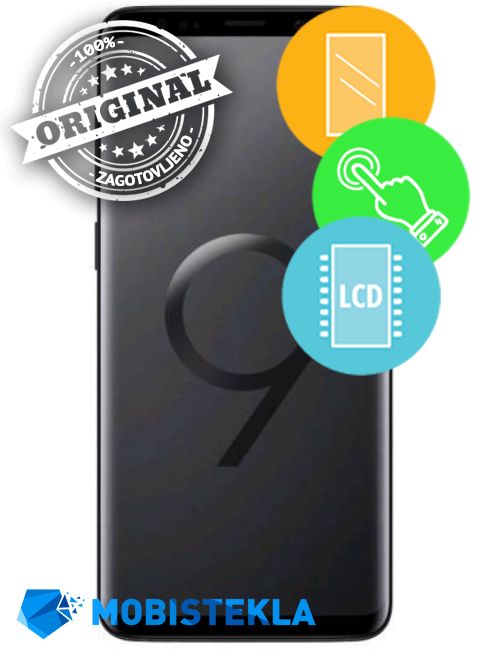 SAMSUNG Galaxy S9 Plus - Menjava ekrana in stekla - Original