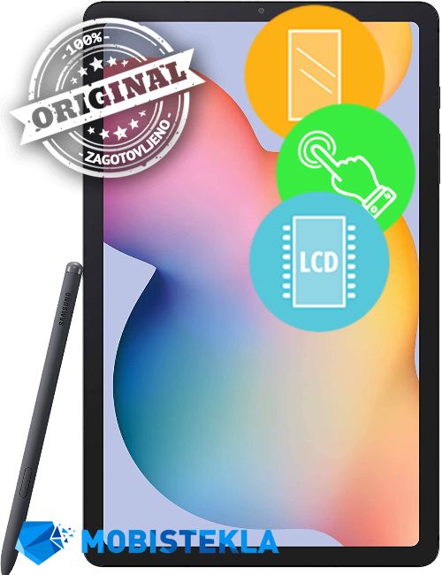 SAMSUNG Galaxy Tab S6 Lite 2022 - Menjava ekrana in stekla - Original