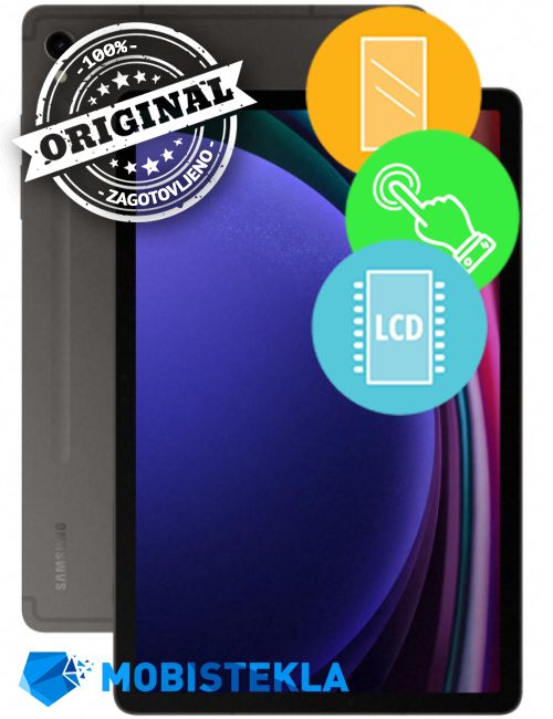 SAMSUNG Galaxy Tab S9 - Menjava ekrana in stekla - Original