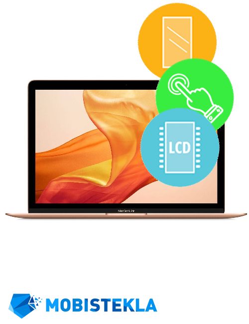 APPLE MacBook 2018 Air 13.3 A1932 - Menjava ekrana in stekla