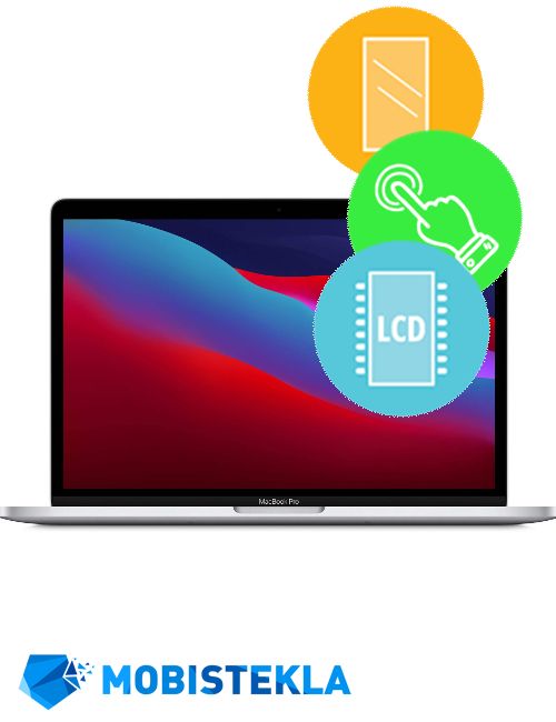 APPLE MacBook Pro 13 M1 A2338 - Menjava ekrana in stekla