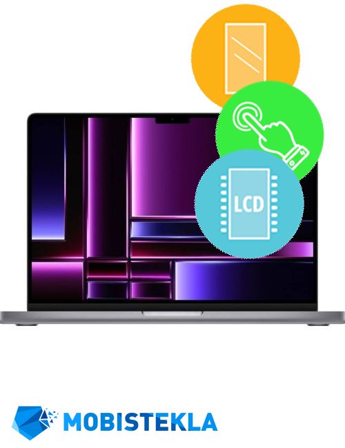 APPLE MacBook Pro M2 16 2023 A2780 - Menjava ekrana in stekla