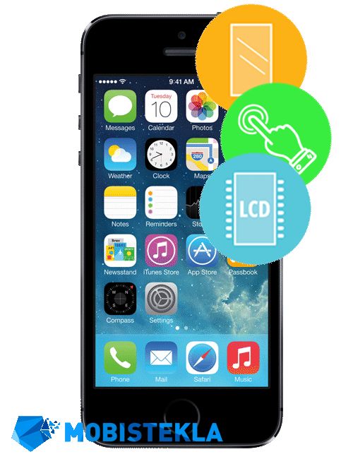 APPLE iPhone 5s - Menjava ekrana in stekla