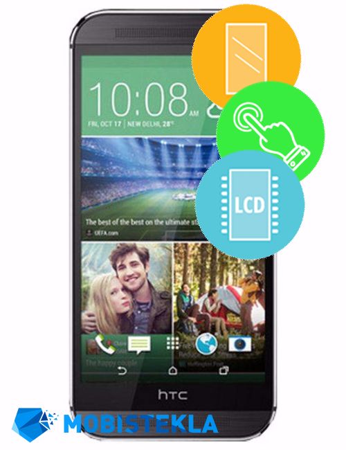 HTC One M8 - Menjava ekrana in stekla