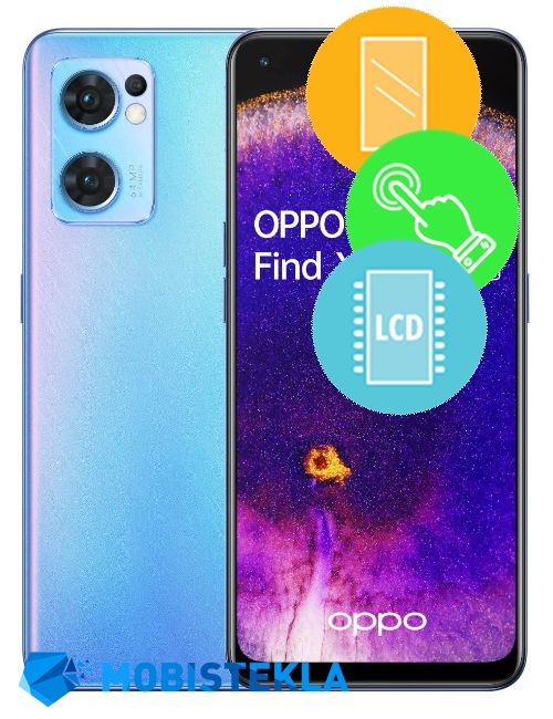 OPPO Find X5 Lite - Menjava ekrana in stekla
