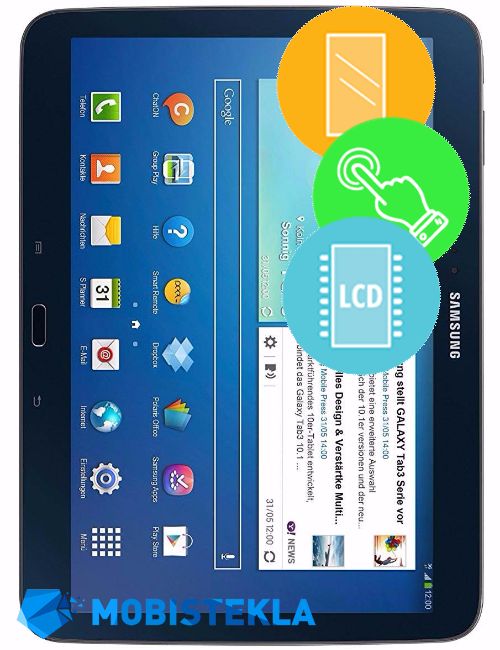 SAMSUNG Galaxy Tab 3 P5200 - Menjava ekrana in stekla
