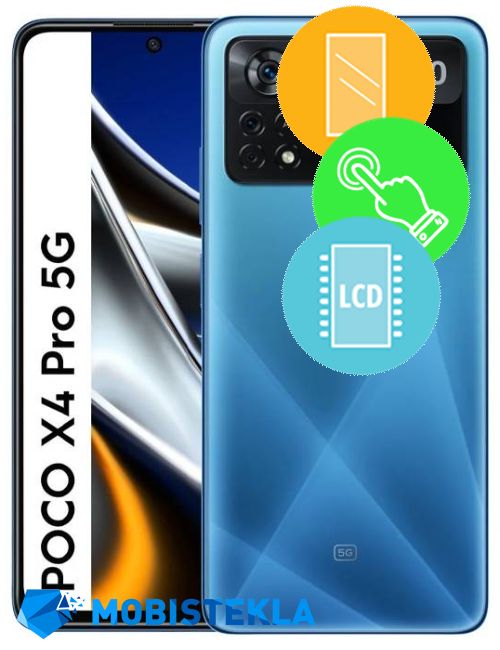 XIAOMI Poco X4 Pro 5G - Menjava ekrana in stekla