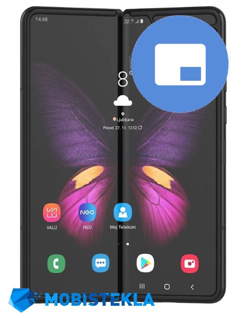 SAMSUNG Galaxy Z Fold - Menjava manjšega ekrana
