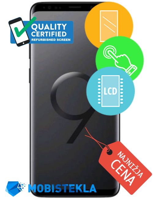 SAMSUNG Galaxy S9 Plus - Menjava z obnovljenim ekranom - B klasa