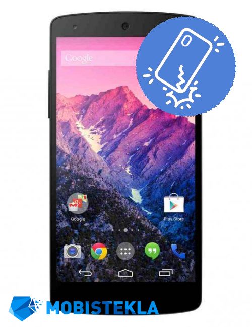 LG Nexus 5 - Menjava zadnjega stekla