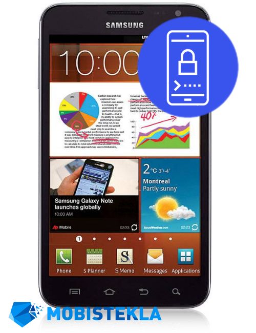 SAMSUNG Galaxy Note 1 - Odklep naprave