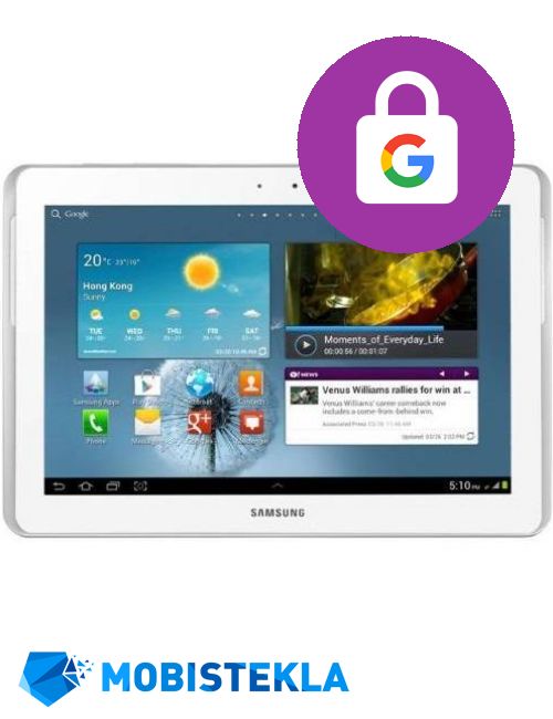 SAMSUNG Galaxy Tab 2 10.1 P5100 - Odstranitev računa