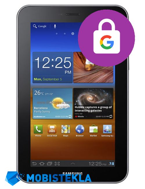 SAMSUNG Galaxy Tab 7.0 Plus P6200 - Odstranitev računa