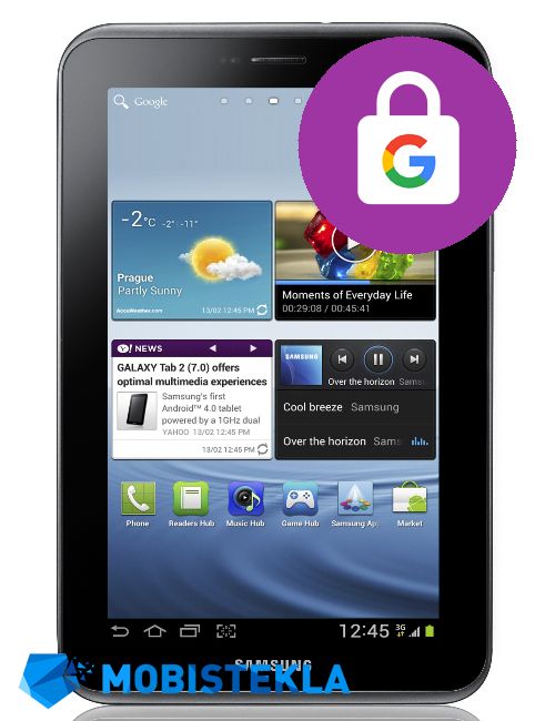 SAMSUNG Galaxy Tab 2 7.0 P3100 - Odstranitev računa