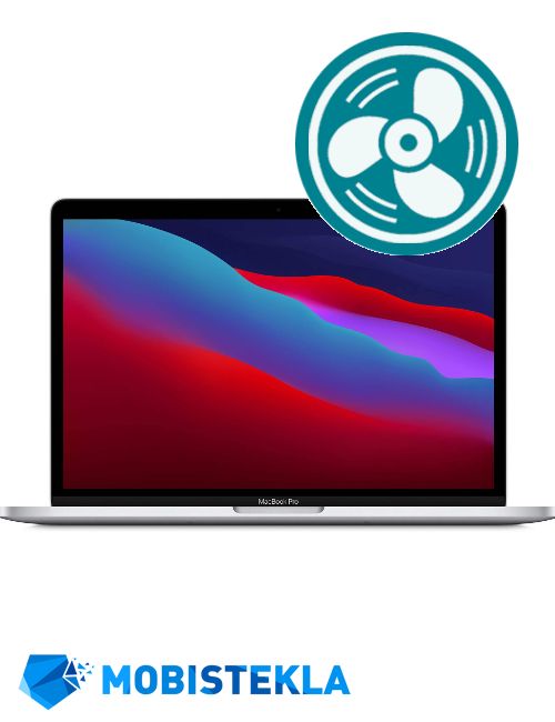 APPLE MacBook Pro 13 M1 A2338 - Popravilo hlajenja