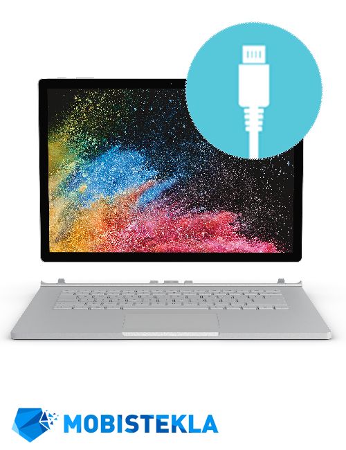 MICROSOFT Surface Book 2 13 palcev - Popravilo polnilnega konektorja