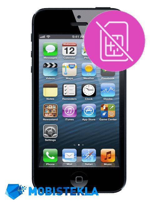 APPLE iPhone 5 - Popravilo sprejemnika SIM kartice