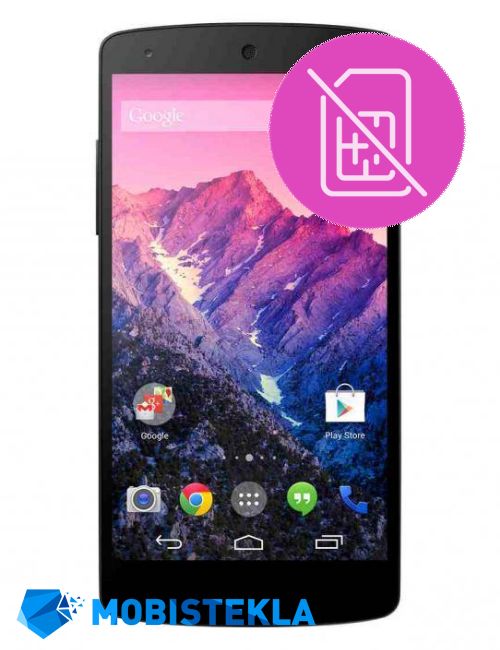 LG Nexus 5 - Popravilo sprejemnika SIM kartice