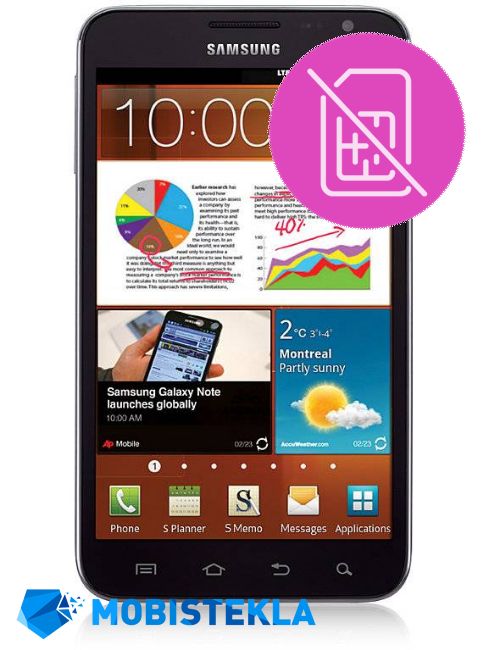 SAMSUNG Galaxy Note 1 - Popravilo sprejemnika SIM kartice