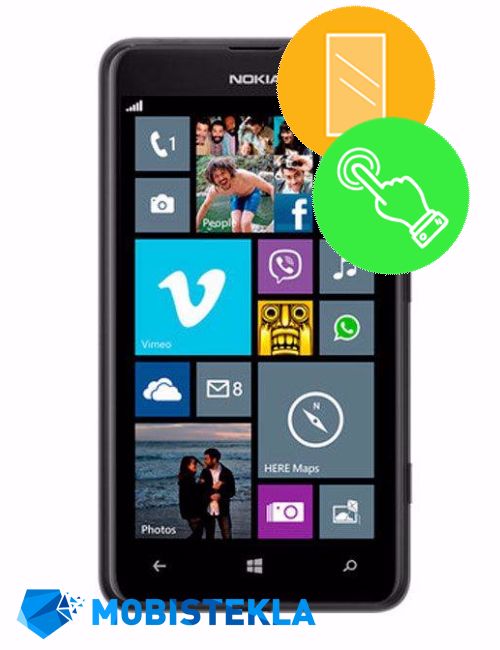 NOKIA Lumia 625 - Popravilo stekla in touch-a