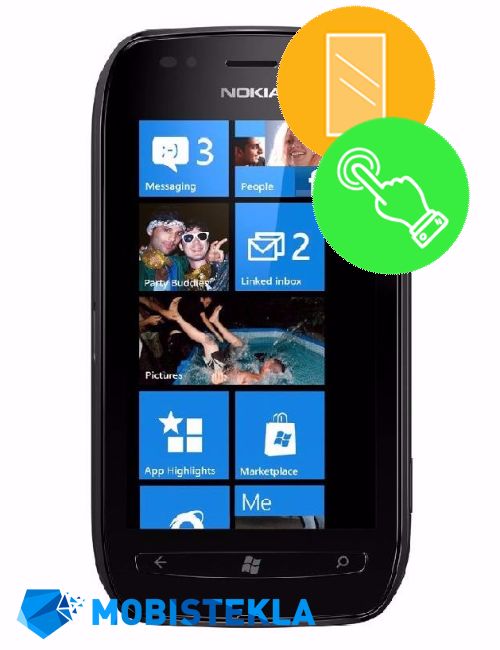 NOKIA Lumia 710 - Popravilo stekla in touch-a