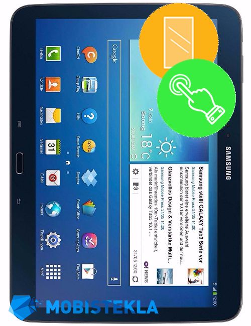 SAMSUNG Galaxy Tab 3 P5200 - Popravilo stekla in touch-a
