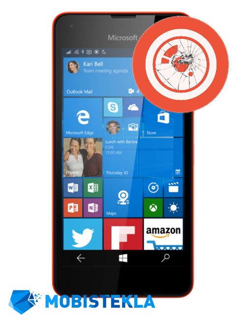 NOKIA Microsoft Lumia 550 - Popravilo stekla kamere