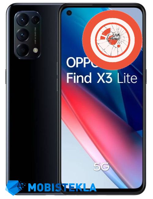 OPPO Find X3 Lite - Popravilo stekla kamere