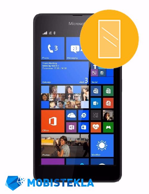 NOKIA Microsoft Lumia 535 - Popravilo stekla